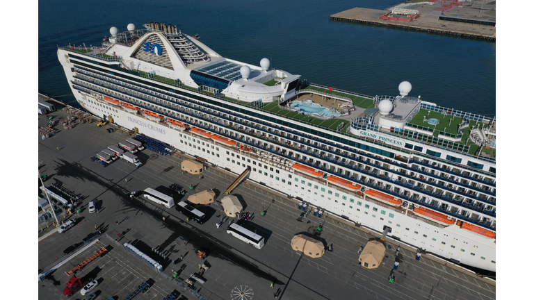 Cruise Ship With 21 Coronavirus Patients On Board Docks In Oakland