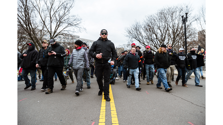 Trump Supporters Hold "Stop The Steal" Rally In DC Amid Ratification Of Presidential Election