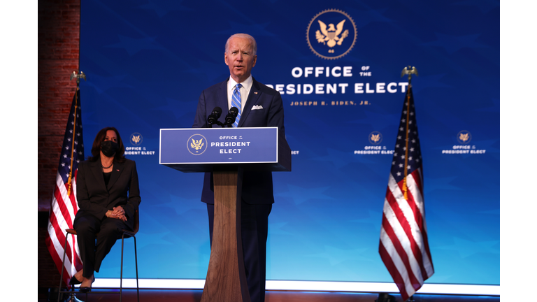 President-Elect Biden Delivers Remarks On COVID-19 Pandemic And Planned Response