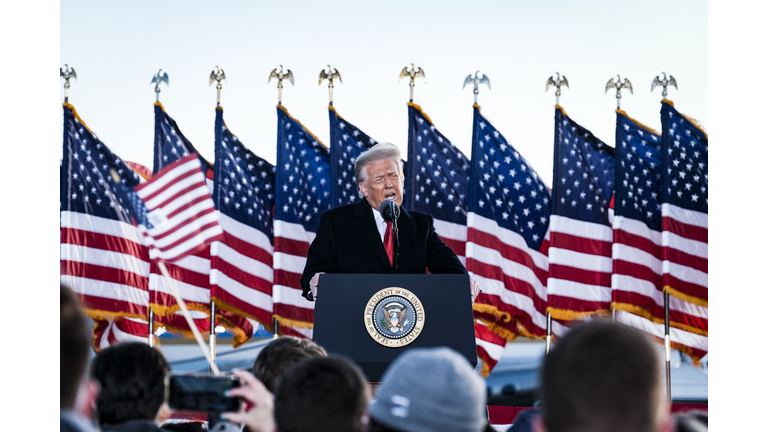 President Trump Departs For Florida At The End Of His Presidency
