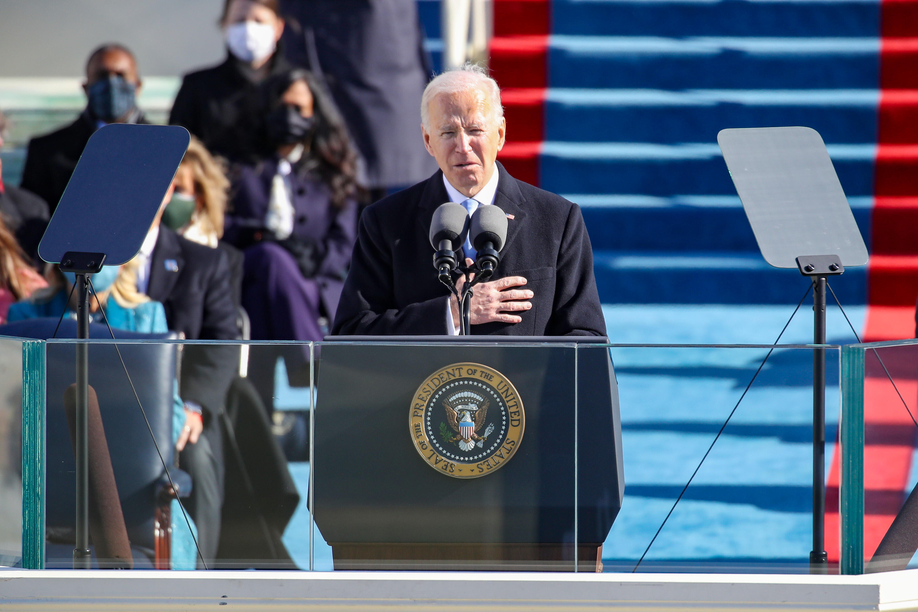 President Joe Biden Calls For Unity In Inaugural Address Iheart 1068