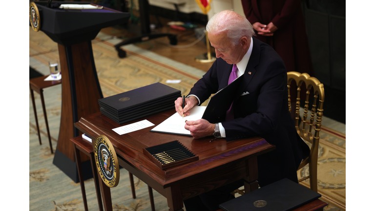 President Joe Biden Discusses His Administration's Covid Response Plan And Signs Executive Orders