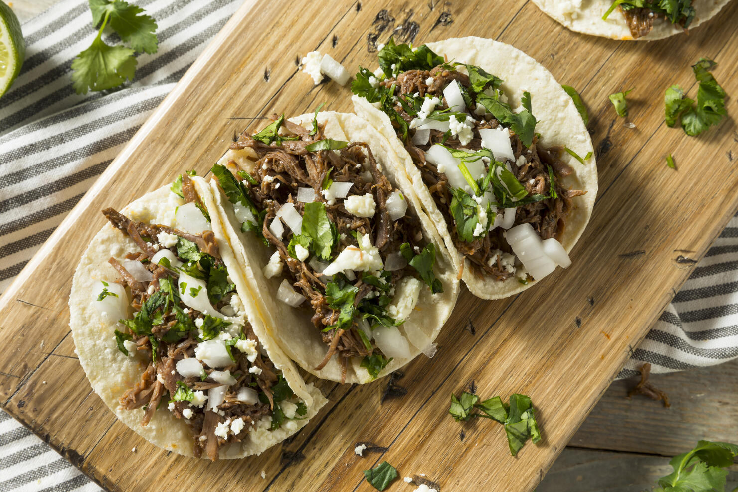 Spicy Homemade Beef Barbacoa Tacos