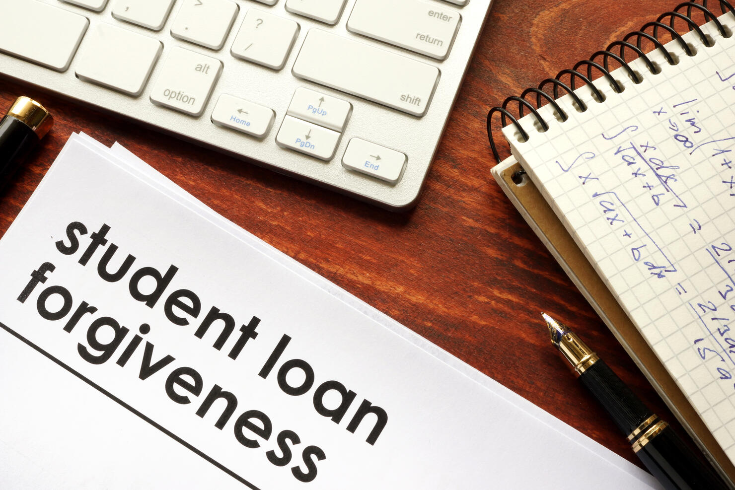 Document with title student loan forgiveness.