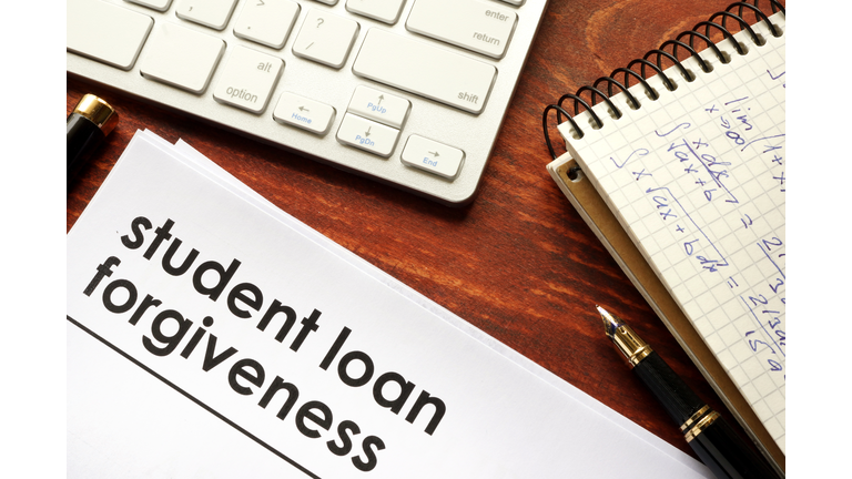 Document with title student loan forgiveness.