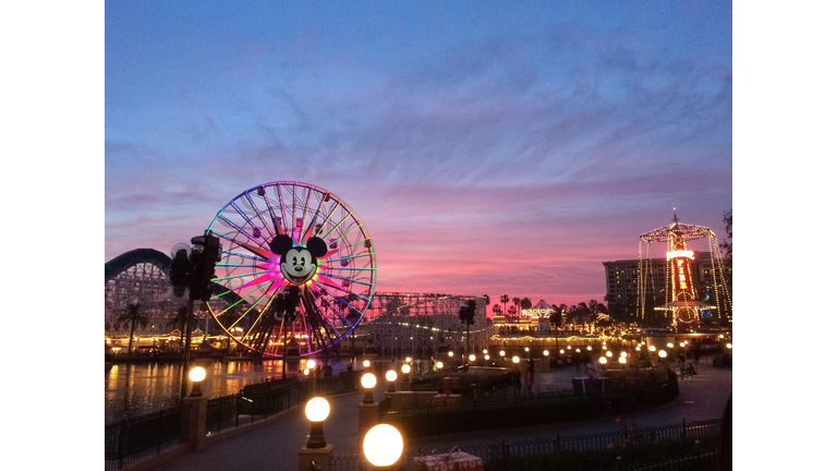 California Adventure at Sunset.