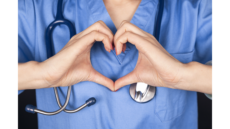 heart shape：doctor love patients