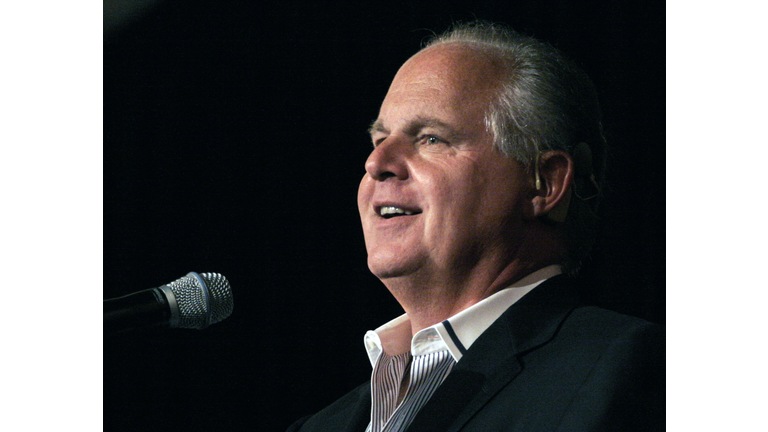 Rush Limbaugh Gives A Speech In Michigan