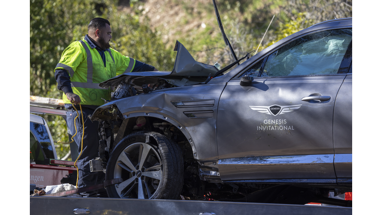Tiger Woods Injured In Rollover Car Crash