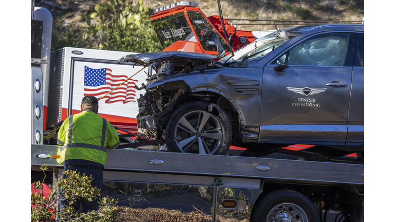 Tiger Woods Injured In Rollover Car Crash