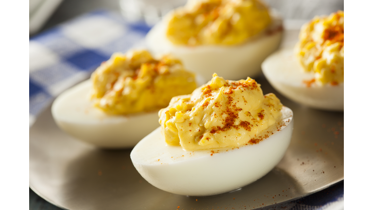 Healthy Deviled Eggs as an Appetizer