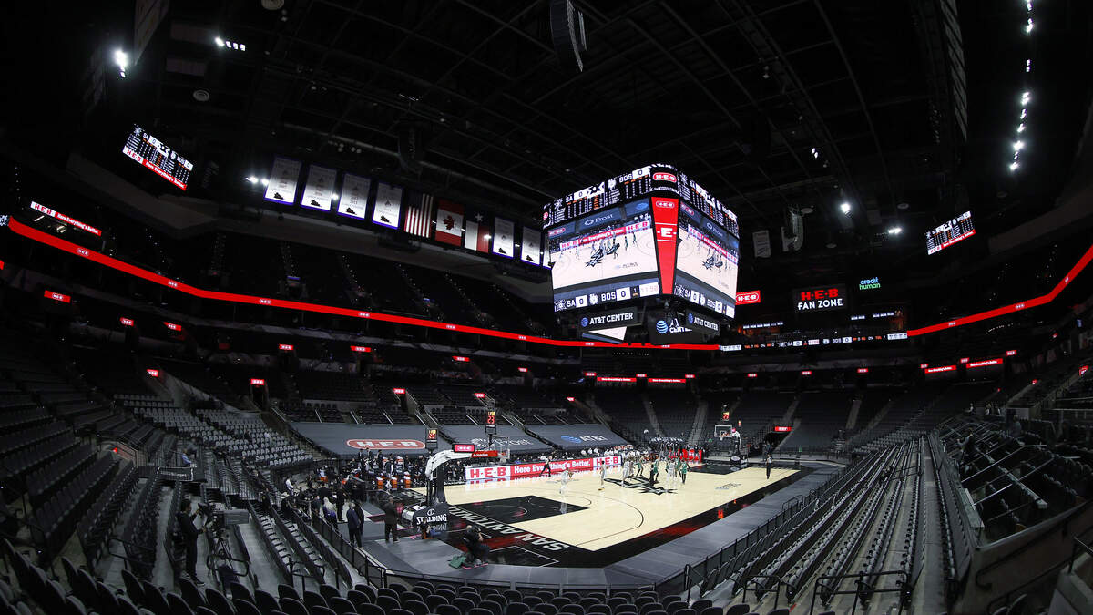 San Antonio Spurs welcome back fans inside the AT&T Center