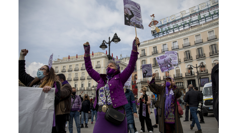 Women's Day Events Muted In Madrid As Authorities Ban Protests