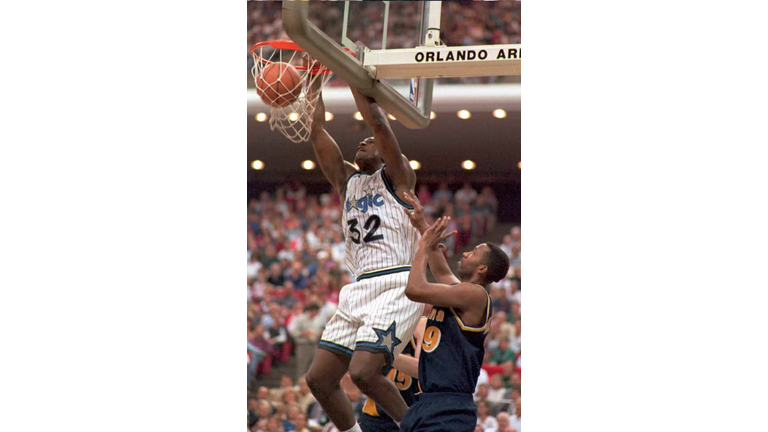 Indiana Pacers #9 forward Derrick McKey looks on a
