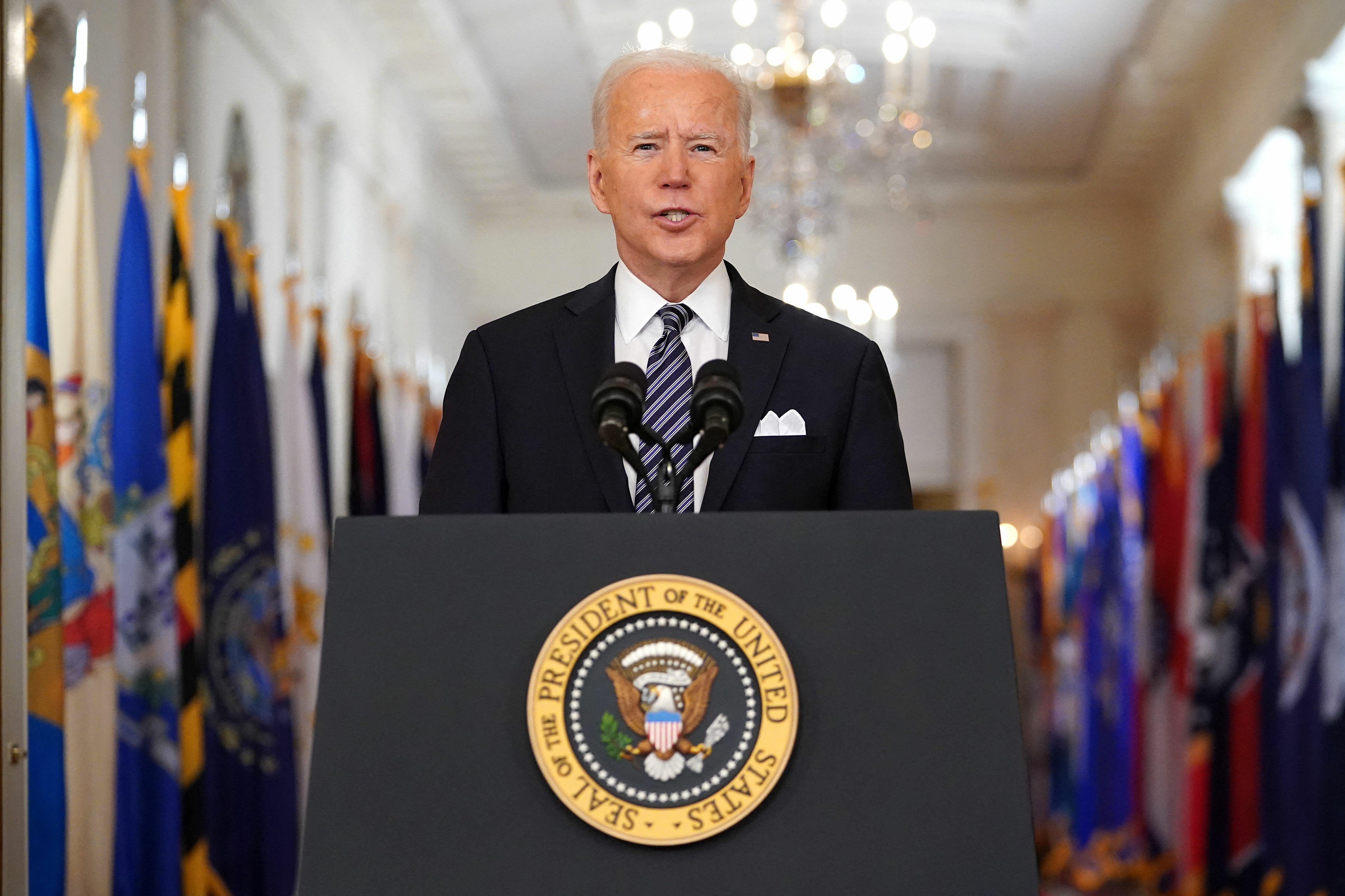 President Biden Addresses Nation On Anniversary Of Coronavirus ...