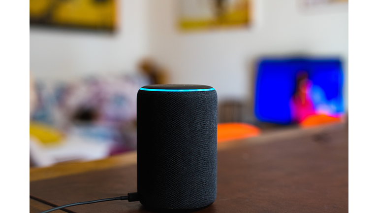 Amazon Alexa smart assistant device connected at home