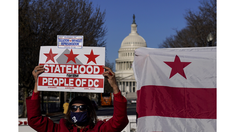 Local Residents Rally For DC Statehood As House Considers Act