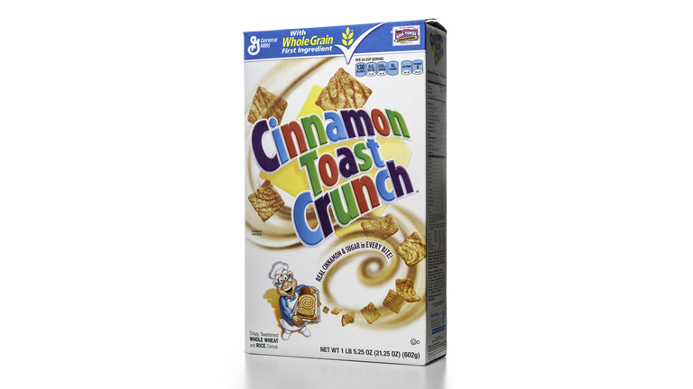General Mills Cinnamon Toast Crunch cereal box
