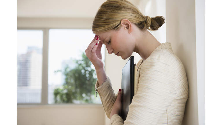 Businesswoman with headache
