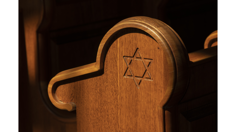 Old renovated Synagogue interior in Mad, Tokaj region, Hungary