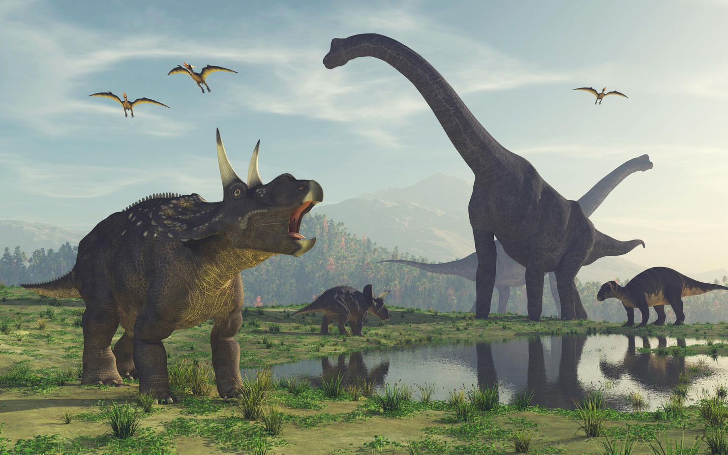3d render dinosaur.