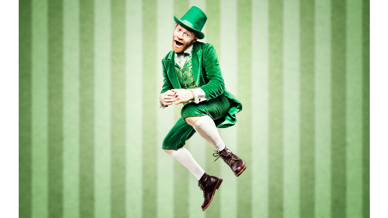 Dancing Leprechaun Man on St. Patricks Day