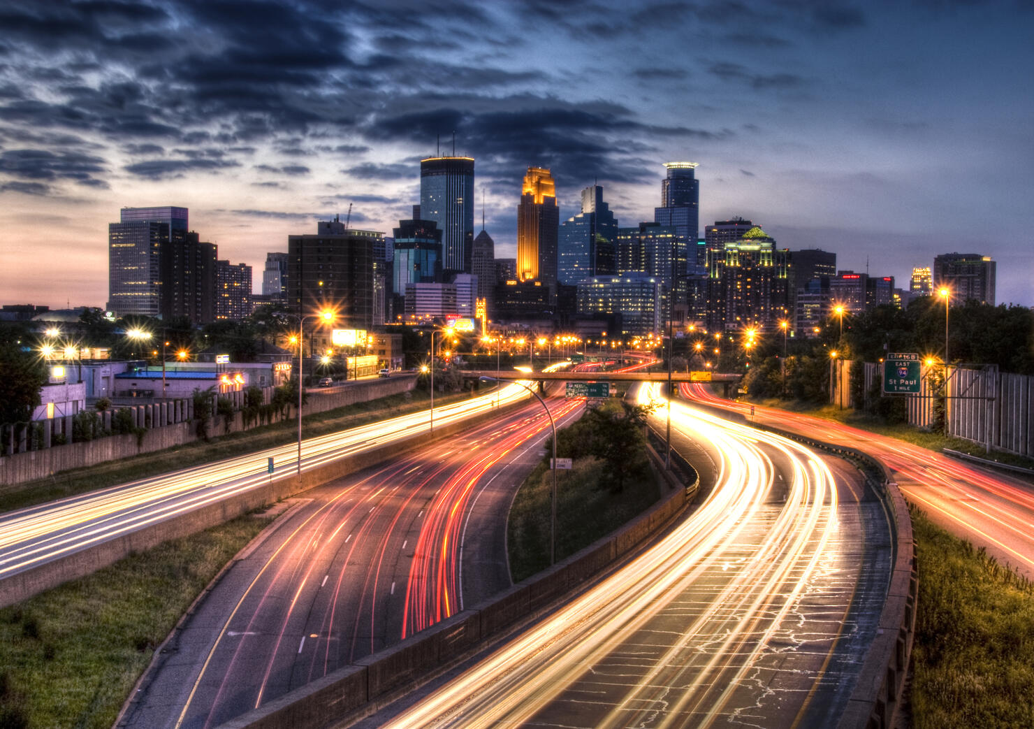 Downtown Minneapolis skyscrapers