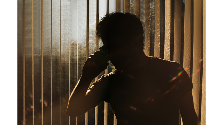 Sinister man on Phone