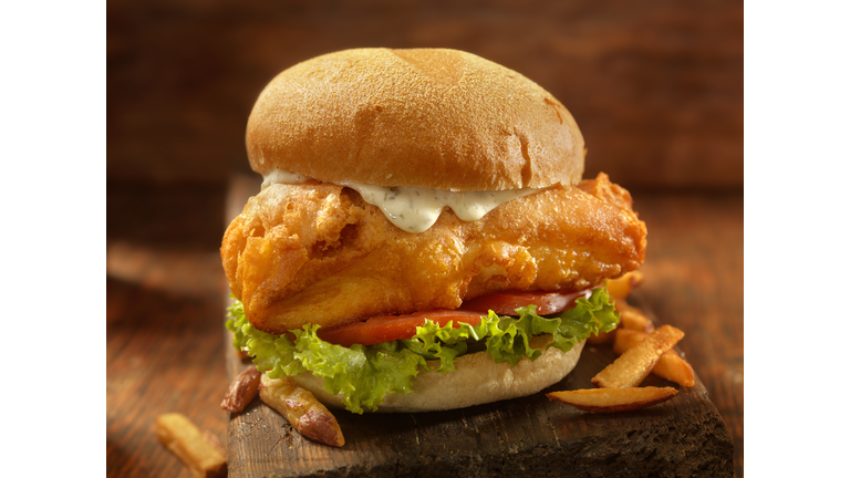 Beer Battered Fish Burger