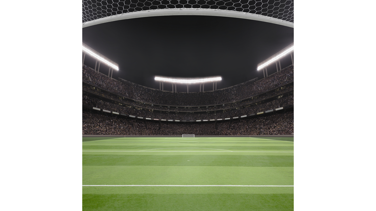 Soccer field and stadium