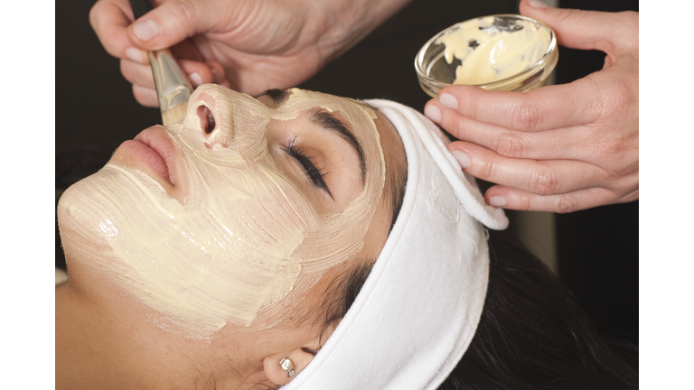 Woman Getting A Facial
