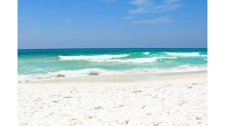 Sunny Summer day at the beach in Destin, Florida