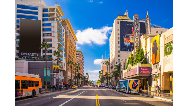 Sunset Boulevard - Hollywood in Los Angeles - USA