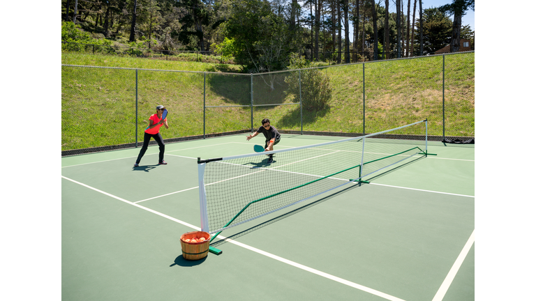 Playing Pickleball
