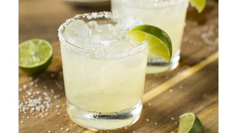 Alcoholic Lime Margarita with Tequila