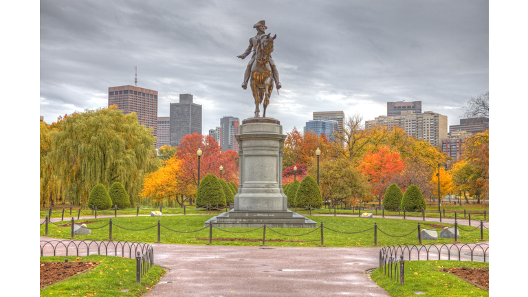 Boston Public Garden in Autumn