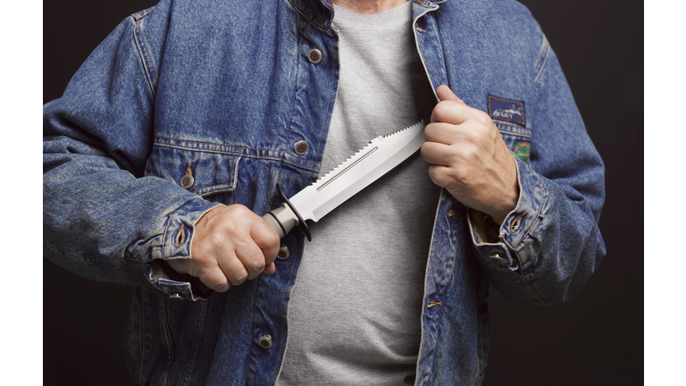 Teenager armed with a knife