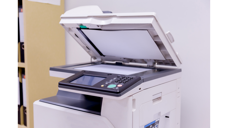Close-Up Of Computer Printer