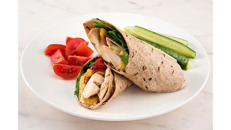 Chicken Wrap with Whole Wheat Lavash