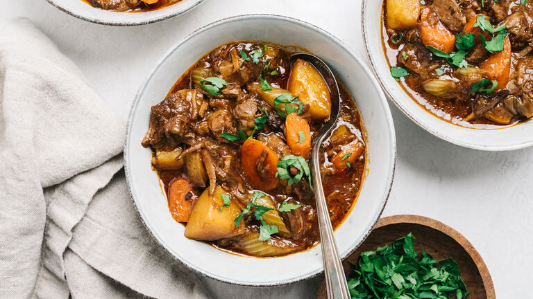 Beef stew recipe still life