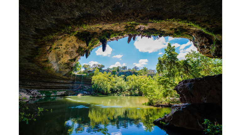 View of Hamilton Pool Reserve, Austin, Texas, USA