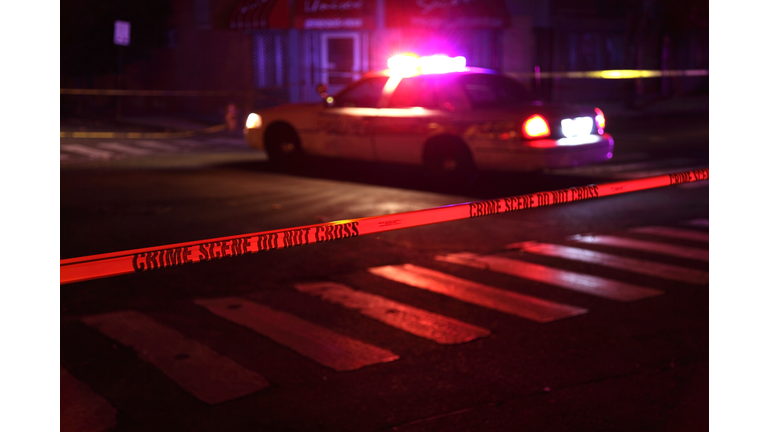 Crime Scene with Police Car