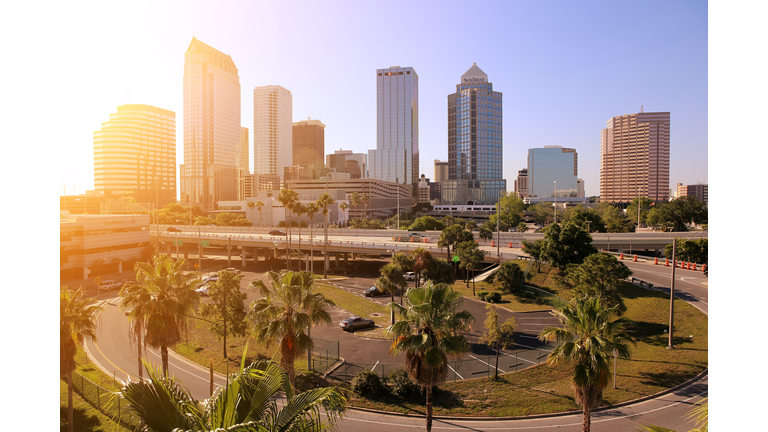 Skyline of Downtown Tampa, Florida, US