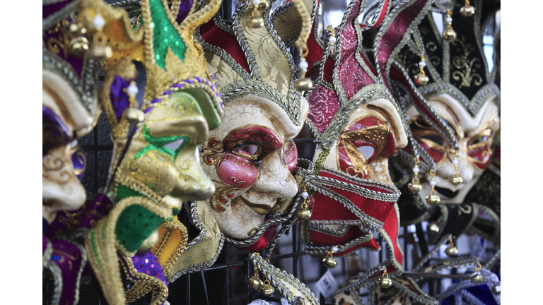 Mardi Gras masks for sale in French Market