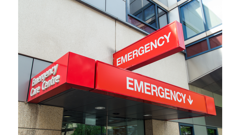 Hospital emergency department entrance