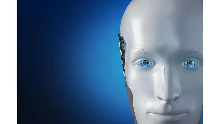 Artificial intelligence robot face