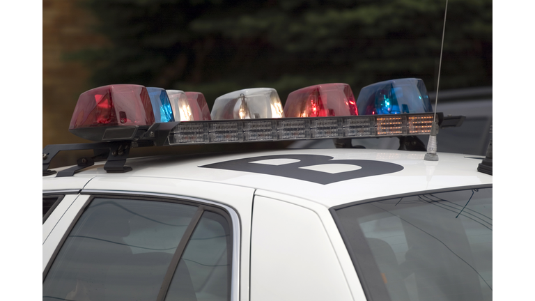 Police car lights