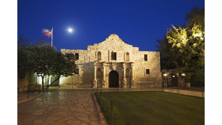 Alamo Mission, San Antonio, a Famous Historic Building in Texas