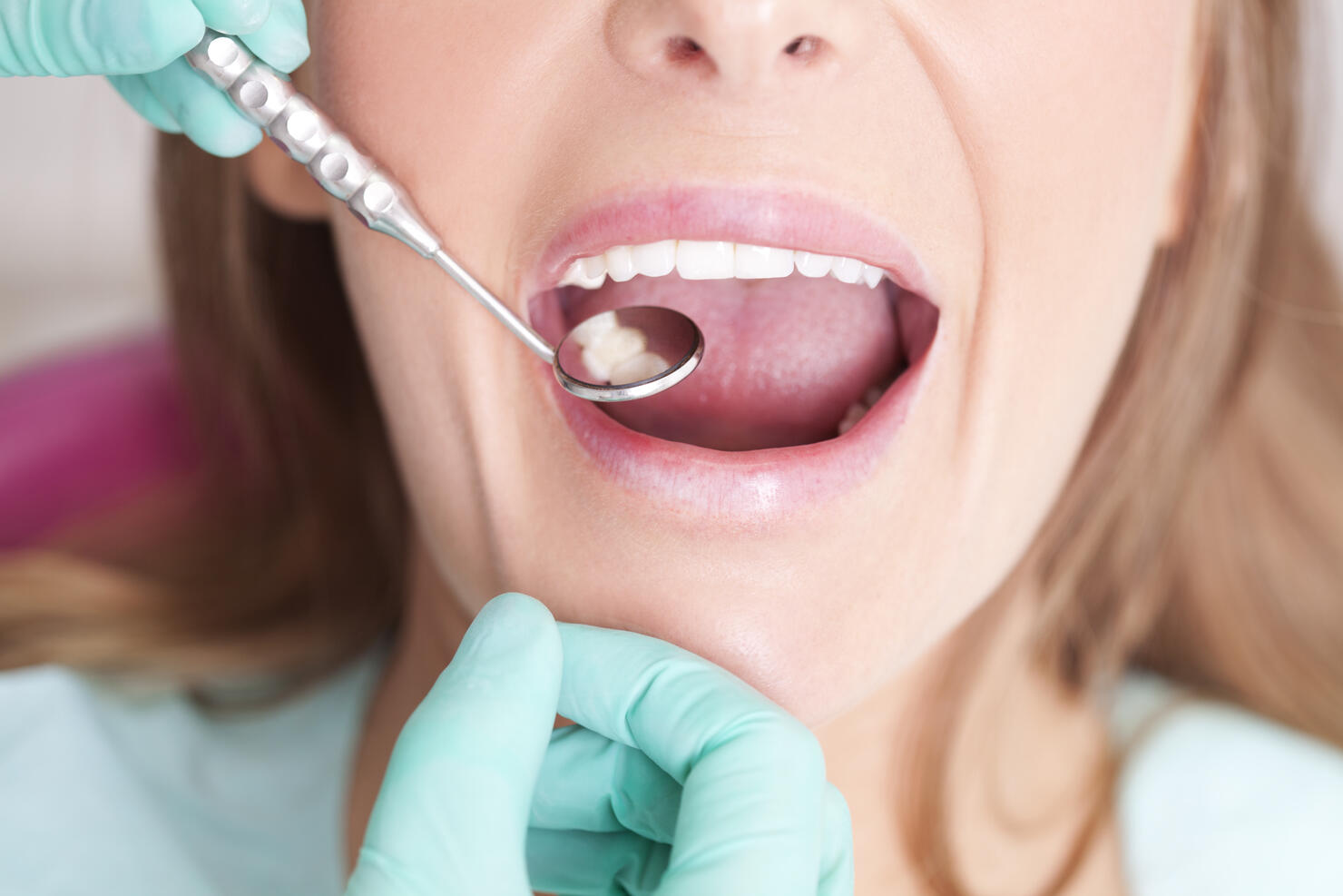 Patient visiting dentist