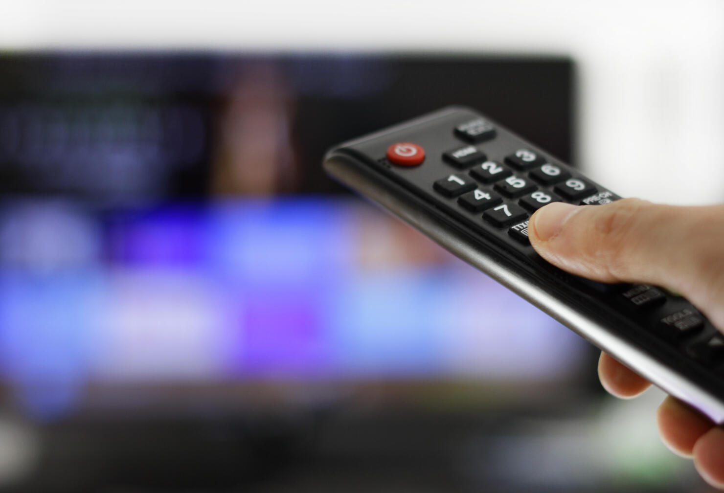 Binge-watching a TV show